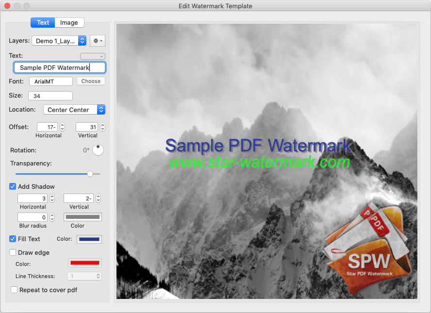 add pdf watermark for mac